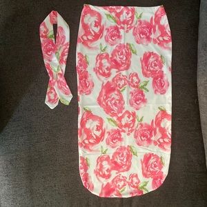 Pink Rose Swaddle Wrap